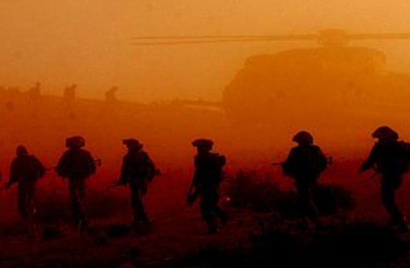 soldiers sunset good 298 (photo credit: IDF)