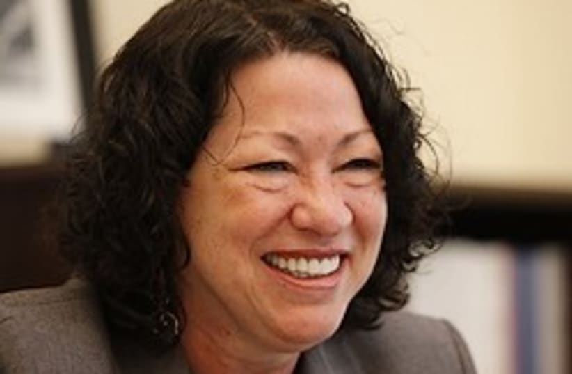Sonia Sotomayor big smile 248.88 ap (photo credit: AP)
