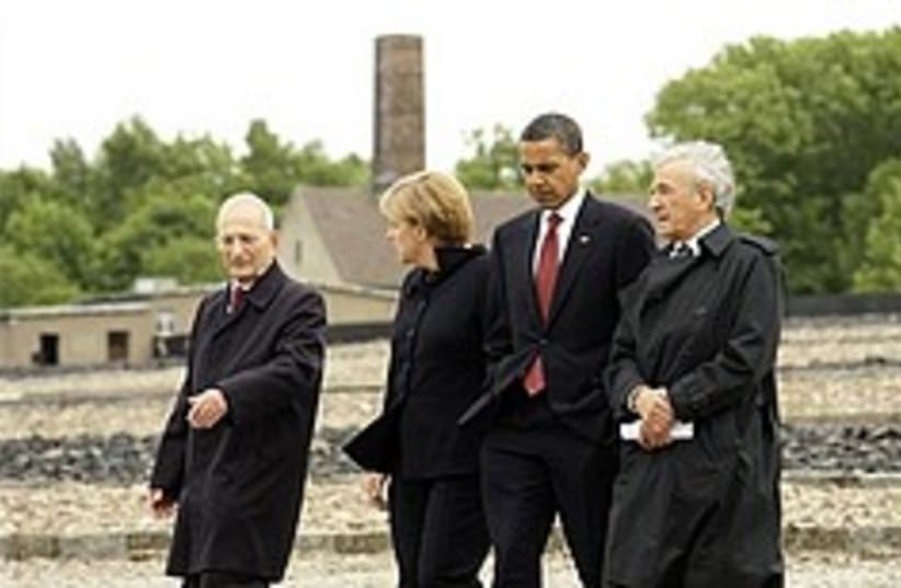 obama at nazi camp 248.88 (photo credit: )