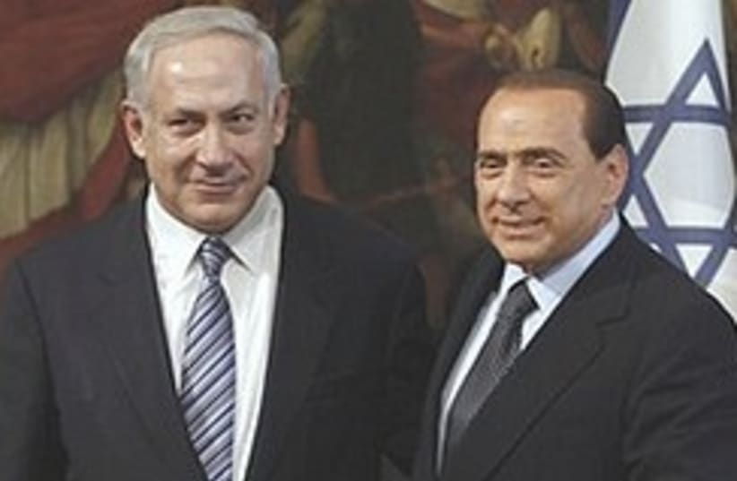Netanyahu Berlusconi  248.88 (photo credit: AP)