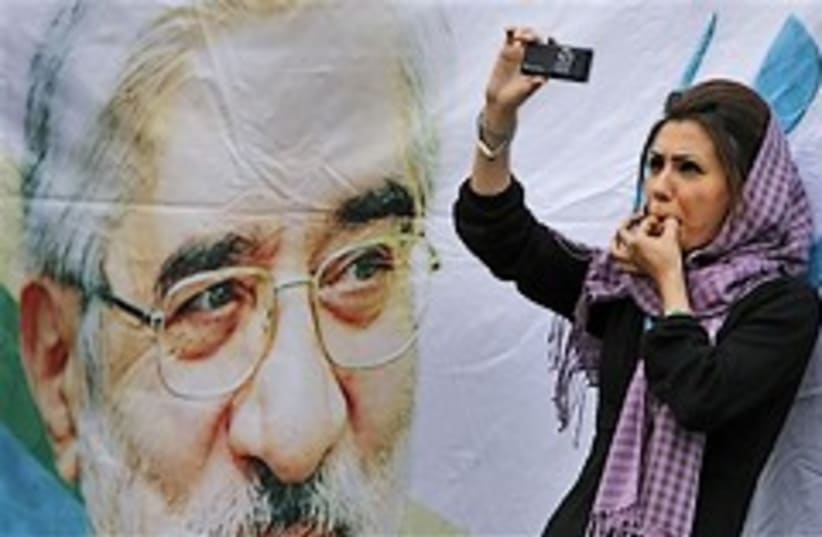 mousavi supporter 248.88 (photo credit: AP)