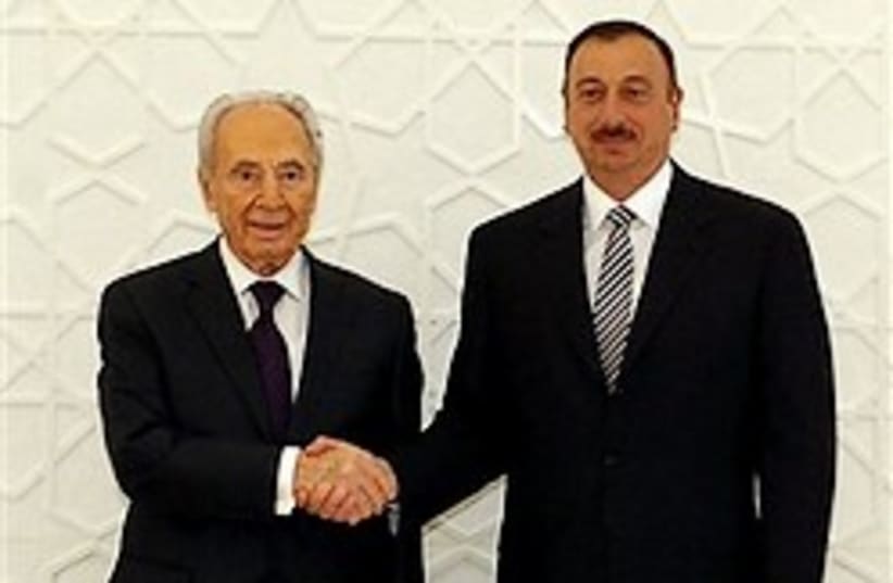 peres azerbijan president 248 ap (photo credit: AP)