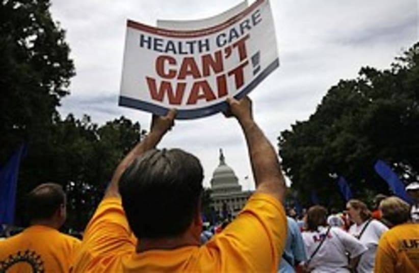 US health care protest 248.88 (photo credit: AP)