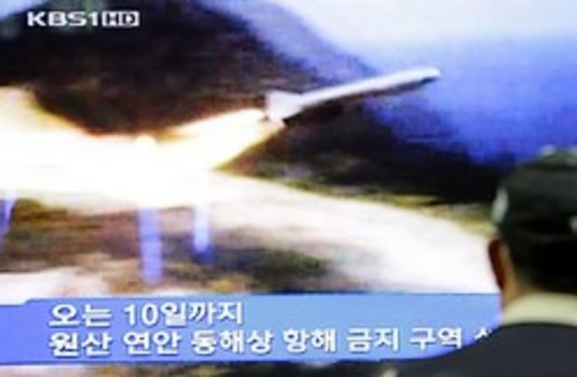 north korea missile launch 248 (photo credit: )