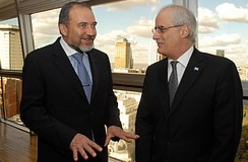 Lieberman tells Argie FM to calm down  (photo credit: Foreign Ministry )
