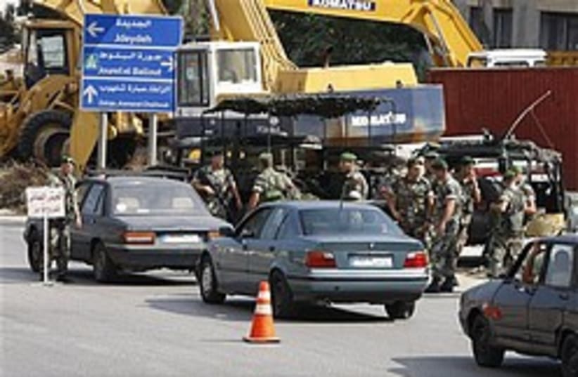 lebanon checkpoint 248 88 ap (photo credit: AP)