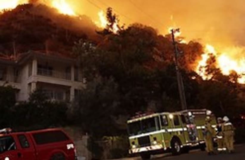California Wildfires firetruck 248.88 ap (photo credit: AP)