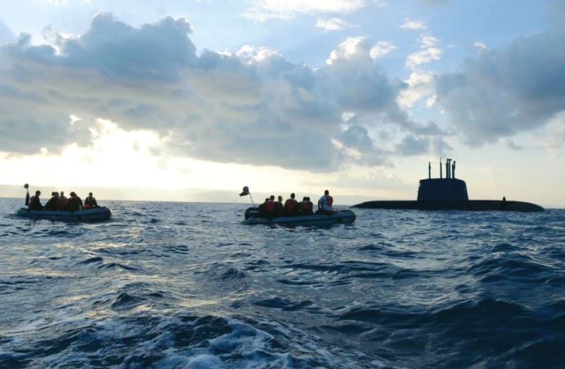 The Dolphin-class submarine first entered service in 2000 (photo credit: IDF SPOKESMAN’S UNIT)