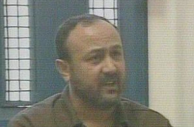 barghouti from prison  (photo credit: Channel 2 [file])