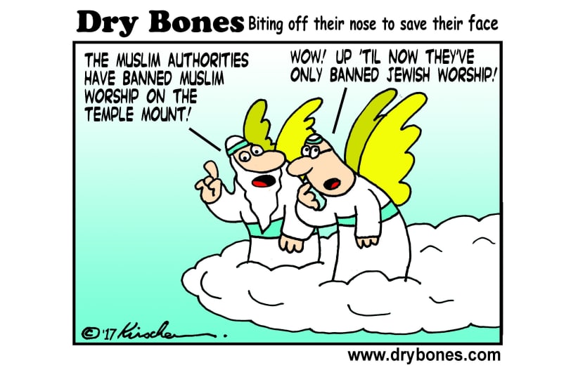Dry Bones Cartoon July 27th (photo credit: YAAKOV (DRYBONES) KIRSCHEN)