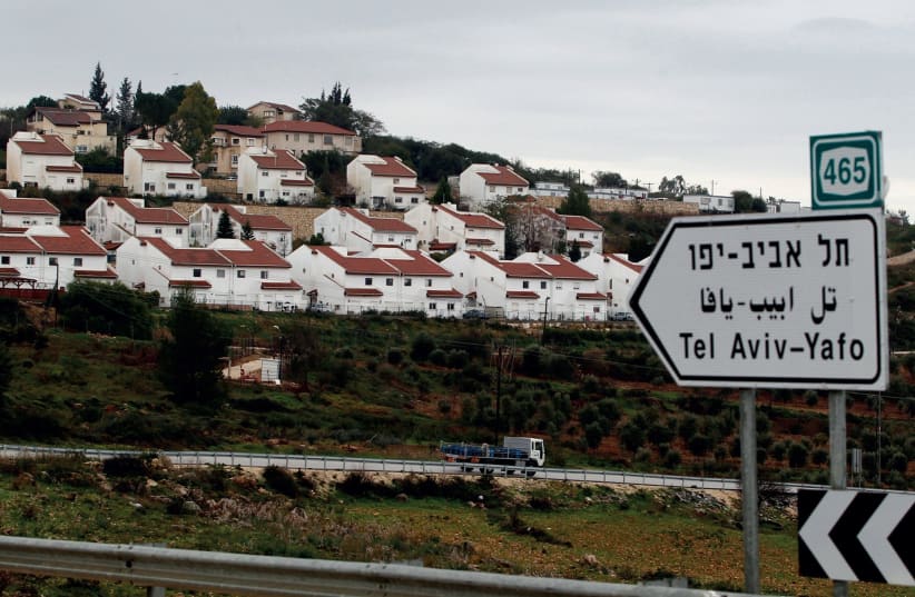 THE JEWISH community of Halamish where three members of the Salomon family were murdered on July 21. (photo credit: REUTERS)