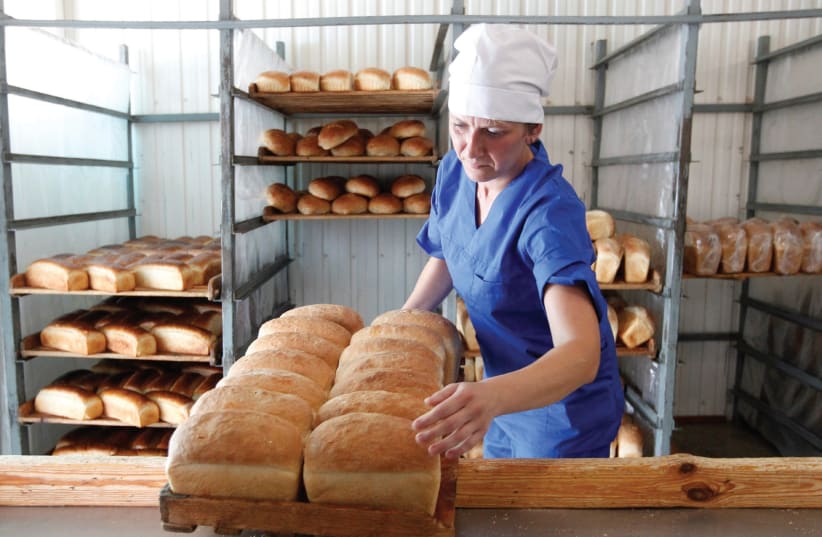 Baker and breads  (photo credit: EDUARD KORNIYENKO)