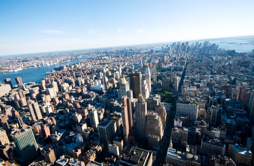 New York city panorama with tall skyscrapers (photo credit: INGIMAGE)