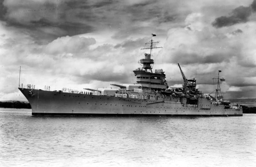 The World War II cruiser USS Indianapolis (photo credit: COURTESY U.S. NAVAL HISTORY AND HERITAGE COMMAND/U.S. NAVY/HANDOUT VIA REUTERS)