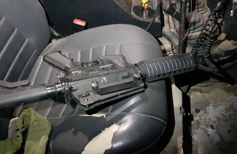 Illegal weapon seized during IDF raid on West Bank arms factory (photo credit: IDF SPOKESPERSON'S UNIT)