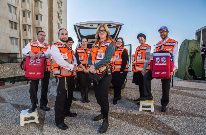 Members of the Psychotrauma and Crisis Response Unit in Jerusalem (photo credit: COURTESY UNITED HATZALAH)