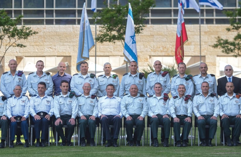 THE GENERAL STAFF of the IDF on the eve of Independence Day 2017.  (photo credit: IDF)