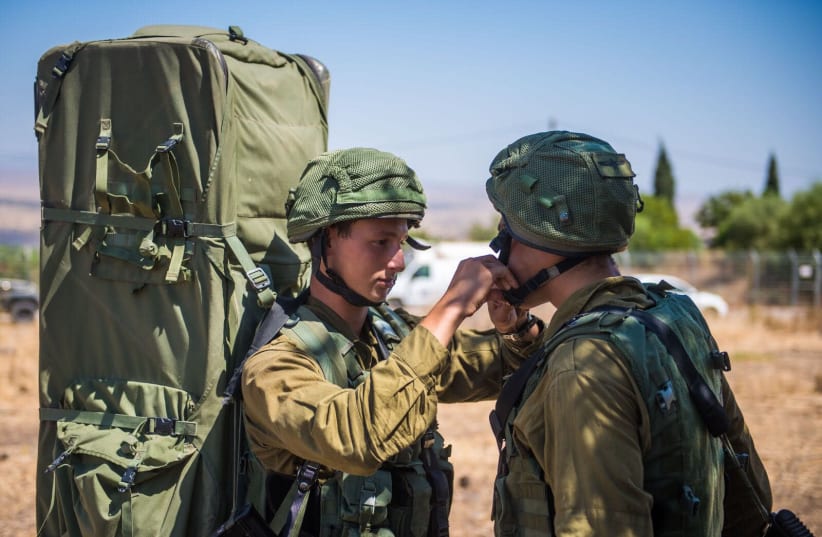 IDF soldiers participating in the Or HaDagan Northern Command drill, September, 2017. (photo credit: IDF SPOKESPERSON'S UNIT)
