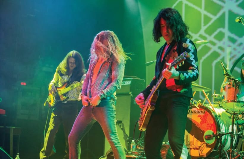 Members of the Led Zeppelin 2 tribute band. (photo credit: BARRY BRECHEISEN)