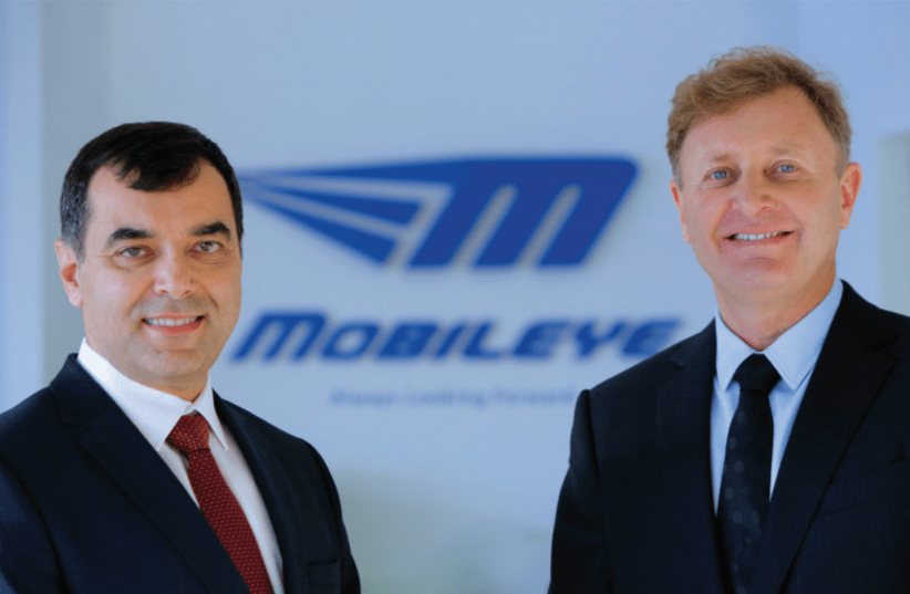 Mobileye co-founders Amnon Shashua (left) and Ziv Aviram. (photo credit: COURTESY MOBILEYE)