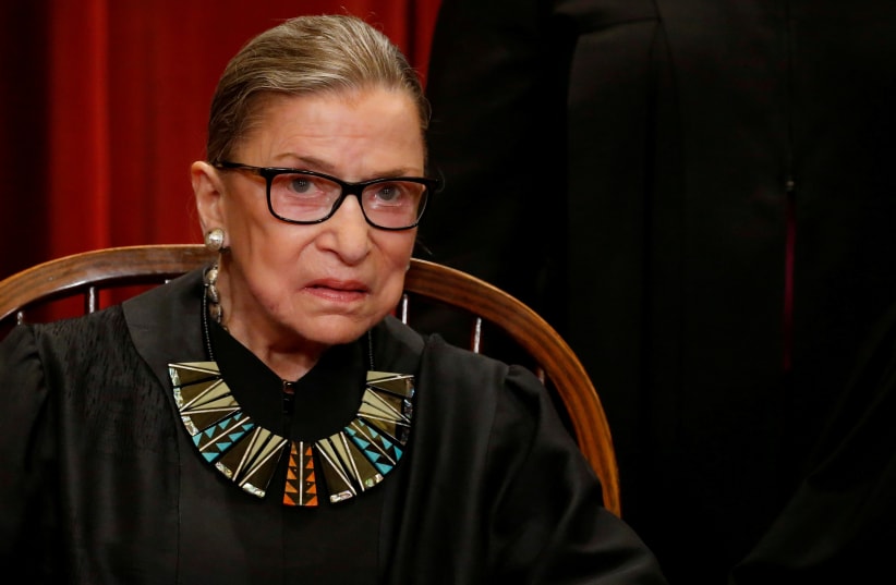 Supreme Court Justice Ruth Bader Ginsburg (photo credit: JONATHAN ERNST / REUTERS)