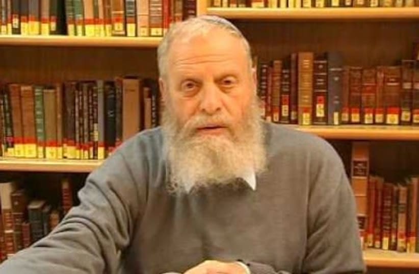 RABBI YOEL BIN-NUN, co-founder of the Har Etzion Yeshiva and of Gush Emunim: Allow non-Orthodox services in the upper Western Wall plaza. (photo credit: screenshot)
