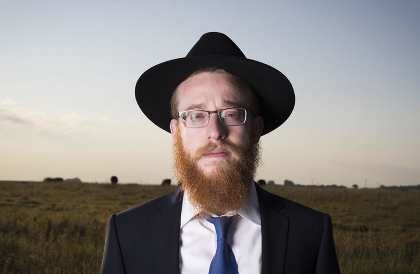 Rabbi Mendel Alperowitz has moved his family from Brooklyn, NY, to Sioux Falls, S.D. to be the first Rabbi to live in the state since late 1970's. (photo credit: RENEE JONES SCHNEIDER – STAR TRIBUNE/TRIBUNE NEWS SERVICE)