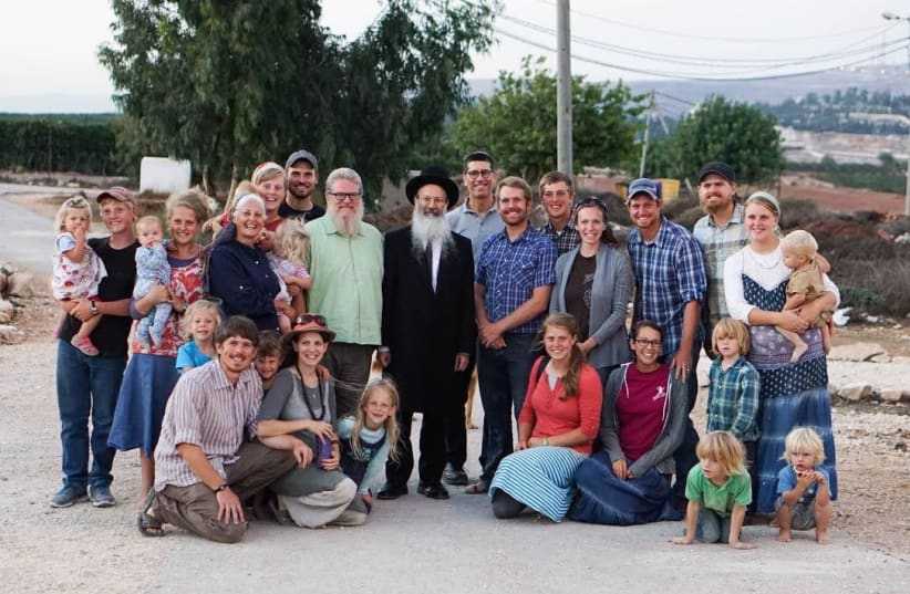 The Waller family with Rabbi Eliezer Melamed.  (photo credit: HAYOVEL)