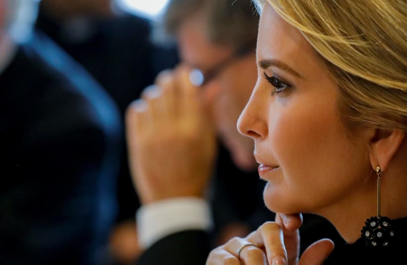 Ivanka Trump attends a meeting on action to end modern slavery and human trafficking on the sidelines of the 72nd United Nations General Assembly at U.N. Headquarters in Manhattan, New York, U.S (photo credit: REUTERS)