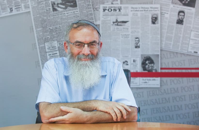 RABBI DAVID STAV visits ‘The Jerusalem Post’ this week. (photo credit: MARC ISRAEL SELLEM)