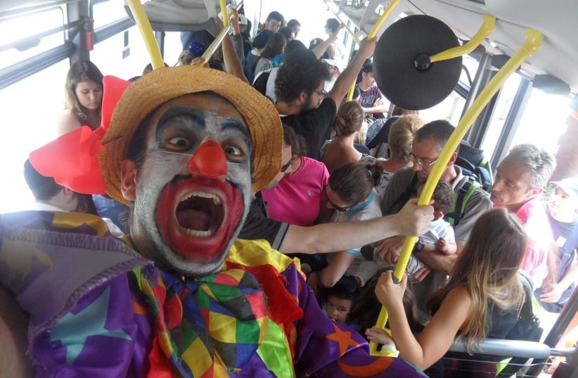 Raphael Hayoun, a professional clown (photo credit: RAPHEL HAYOUN)