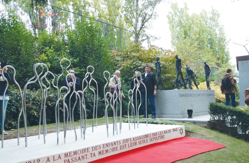 A MONUMENT, dedicated to the memory of Jewish children deported from France between 1942 and 1944, is inaugurated on Thursday in the Pere Lachaise Cemetery in Paris (photo credit: RINA BASSIST)