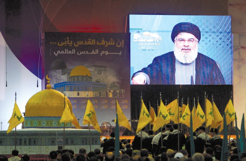 ONE OF the groups supplied by Iran is Hezbollah. (photo credit: REUTERS)