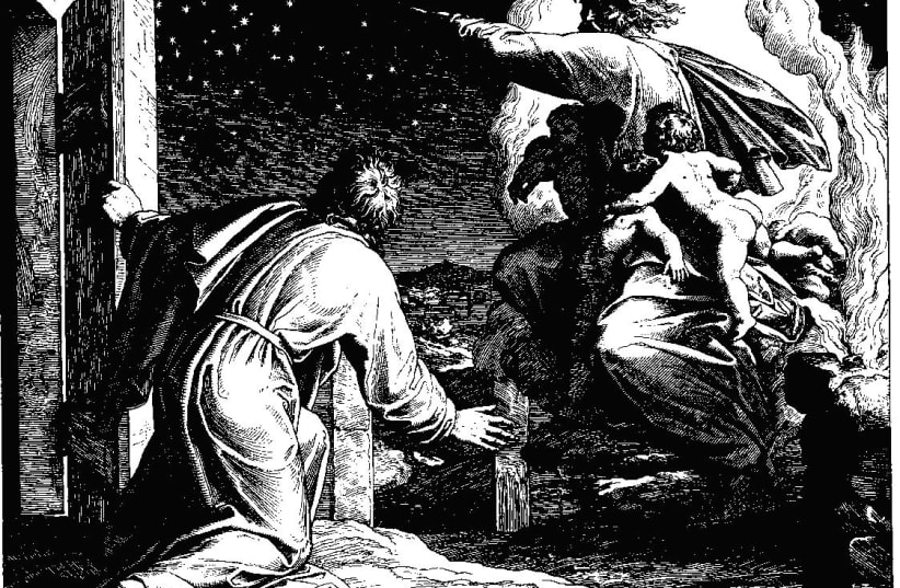 ‘THE VISION of the Lord directing Abraham to count the stars’ (1860), a woodcut by German engraver and painter Julius Schnorr von Carolsfeld. (photo credit: Wikimedia Commons)