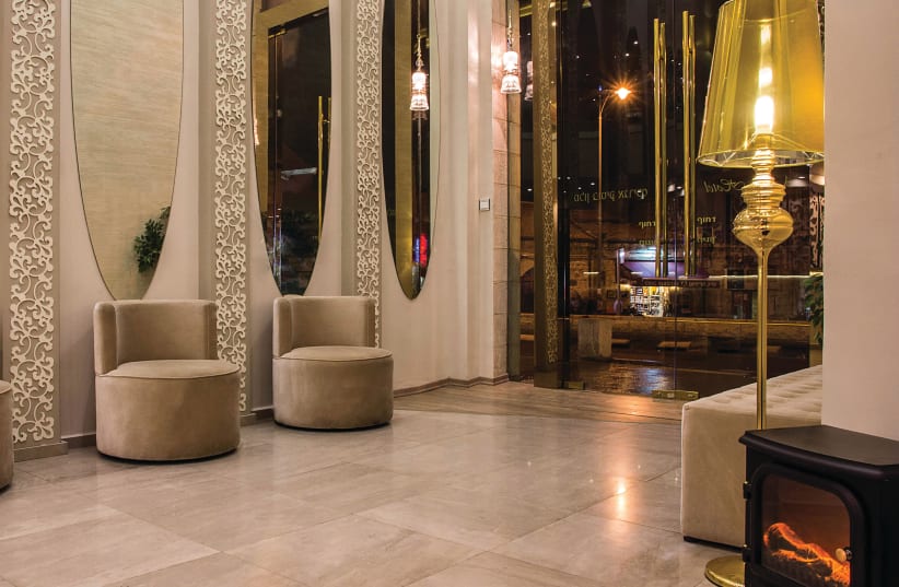 The lobby of the Agripas Boutique Hotel, close to the bustle of the shuk. (photo credit: AGRIPAS BOUTIQUE HOTEL))