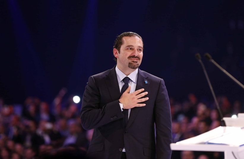 Lebanon's former prime minister Saad Hariri (photo credit: MOHAMED AZAKIR / REUTERS)