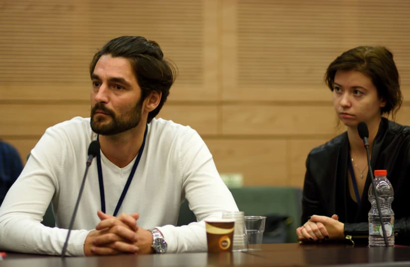 An immigrant from the former Soviet Union speaks to the Knesset Committee for Immigration, Absorption and Diaspora Affairs. (photo credit: KNESSET SPOKESPERSON'S OFFICE)