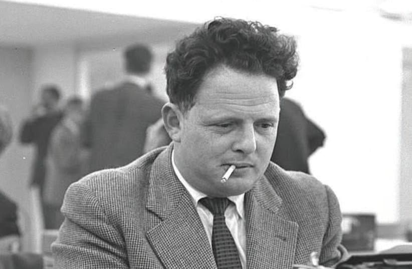 Tommy Lapid at the Eichman trial in 1961. (photo credit: GPO/WIKIPEDIA)