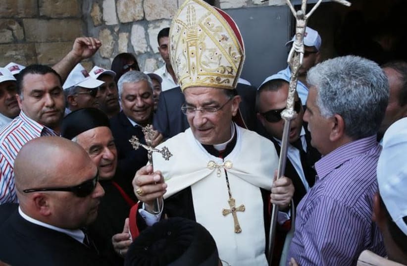 Maronite Patriarch Beshara al-Rai (photo credit: FINBARR O'REILLY / REUTERS)