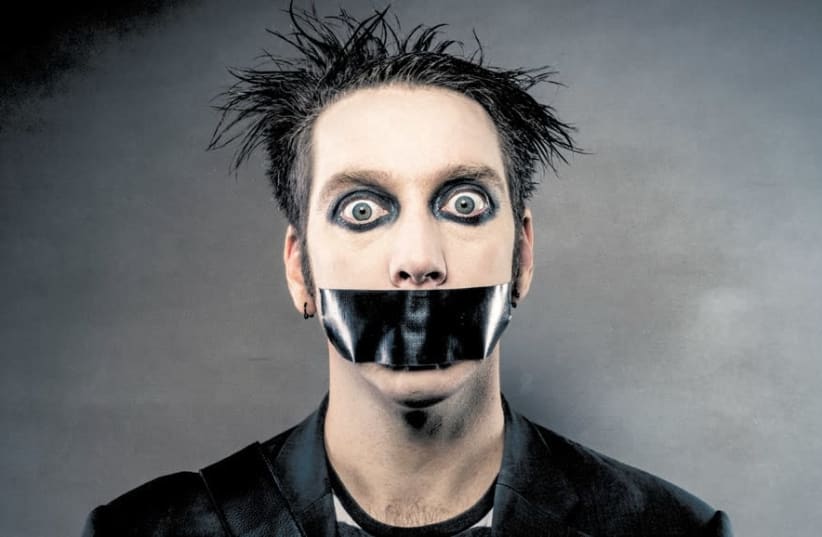 SILENCE IS golden: New Zealand comedian, mime and street performer Tape Face. (photo credit: A.D. ZYNE)