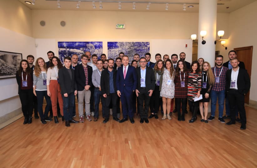 Member sof the European Student Union during their visit to Israel. (photo credit: SHLOMI MIZRAHI)