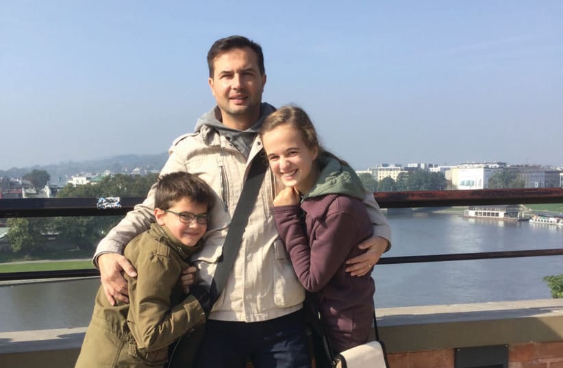 Dr. Petr Suchy and his children (photo credit: Courtesy)