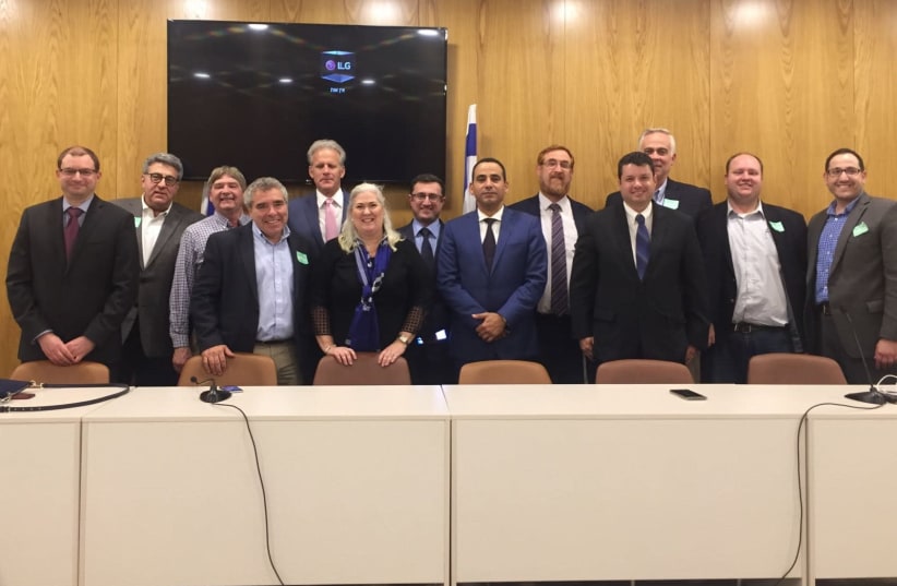 JCRC of Minnesota and the Dakotas meets with members of Knesset in Jerusalem, November 2017 (photo credit: RENEE SHARON)