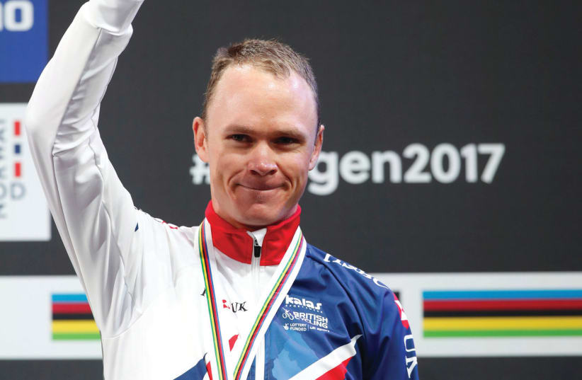 DESPITE INITIAL reports indicating otherwise, British cyclist Chris Froome will not receive any sort of ‘appearance fee’ for participating in the 2018 Giro d’Italia, which begins in Jerusalem. (photo credit: REUTERS)