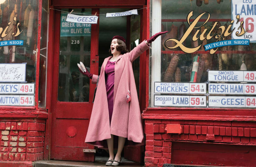 RACHEL BROSNAHAN stars in the critically acclaimed series ‘The Marvelous Mrs. Maisel.’ (photo credit: AMAZON STUDIOS)
