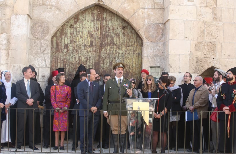 Jerusalem celebrates 100 years since Allenby entered the city with a reenactment (photo credit: MARC ISRAEL SELLEM/THE JERUSALEM POST)