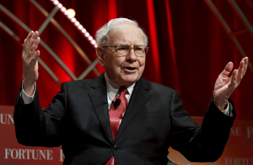 Warren Buffett, chairman and CEO of Berkshire Hathaway (photo credit: KEVIN LAMARQUE/REUTERS)