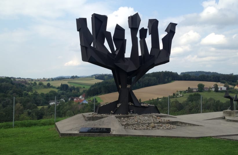 Israel's memorial at the Mauthausen concentration camp in Austria (photo credit: SHOSHANA KRANISH)