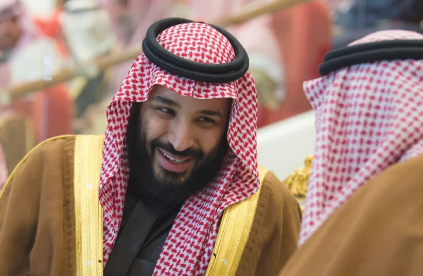  SAUDI ARABIA’S Crown Prince Mohammed Bin Salman attends the Annual Horse Race ceremony in Riyadh, Saudi Arabia, in December. (Bandar Algaloud/Saudi Royal Court) (photo credit: BANDAR ALGALOUD/COURTESY OF SAUDI ROYAL COURT/REUTERS)