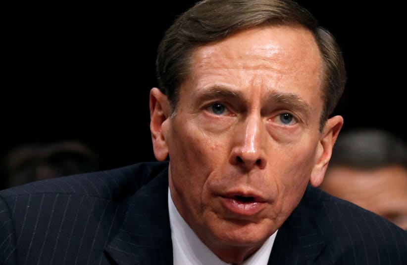 CIA Director David Petraeus speaks to members of a Senate (Select) Intelligence hearing on "World Wide Threats" on Capitol Hill in Washington in this January 31, 2012 file photo. (photo credit: REUTERS)